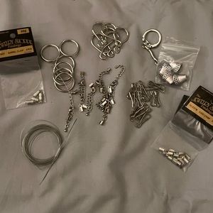 A variety of jewelry making pieces
